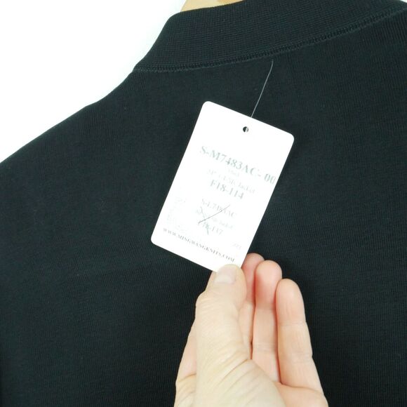 Ming Wang XS Jacket Knit Blazer Black Studded Artsy Elegant Career Office Modern - Picture 8 of 8